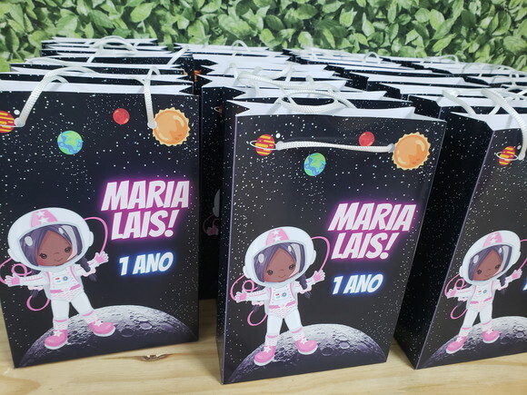 Astronauta Sacola Personalizada Pronta Entrega