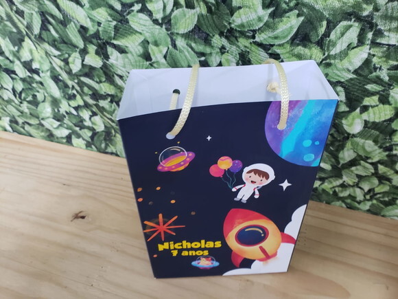 Astronauta Sacola Personalizada Pronta Entrega
