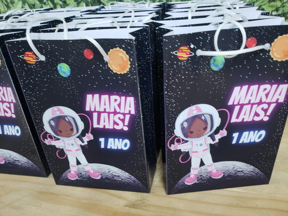 Astronauta Sacola Personalizada Pronta Entrega