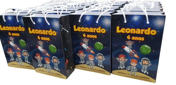Astronauta Sacola Personalizada Pronta Entrega