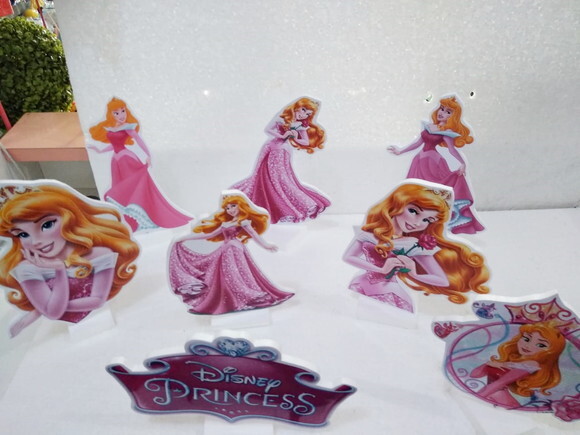 Aurora Princesa Kit de Mesa 8 Peças Pronta Entrega