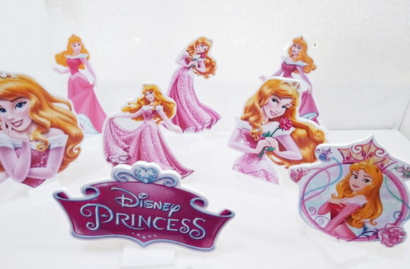 Aurora Princesa Kit de Mesa 8 Peças Pronta Entrega