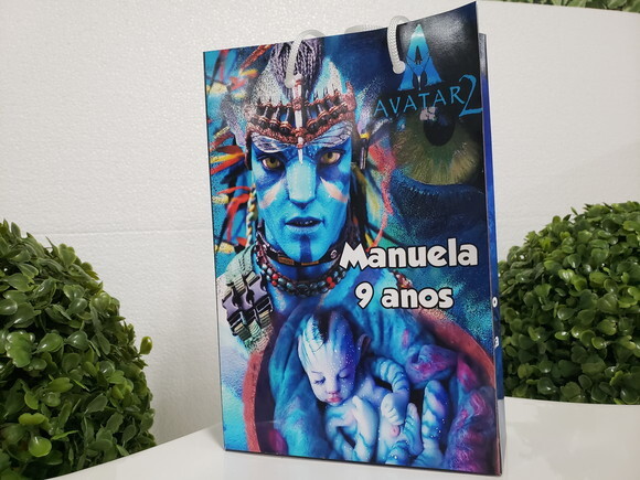 Avatar Sacola Personalizada Pronta Entrega 20x13,5x5,5 cm