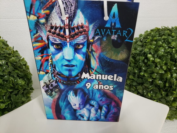 Avatar Sacola Personalizada Pronta Entrega 20x13,5x5,5 cm