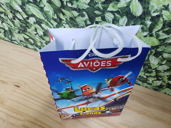 Aviões Disney Sacola Personalizada Pronta Entrega