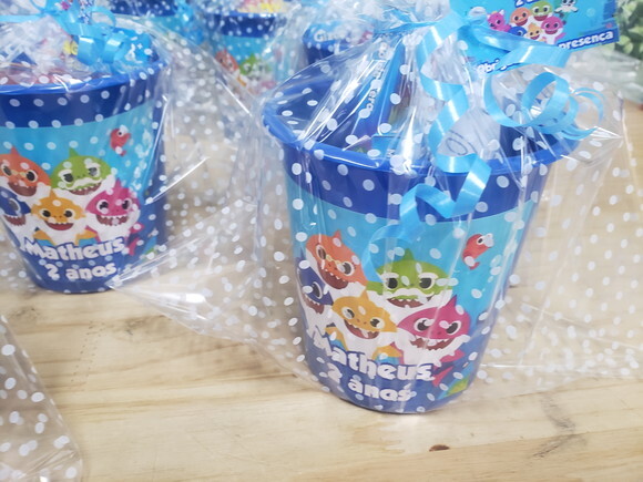 Baby Shark Lembrancinha Personalizada Pronta Entrega