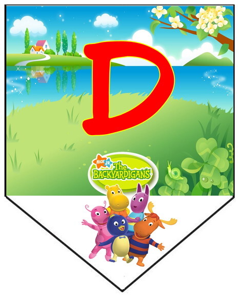 Backyardigans Varal Parabéns Mais Nome Pronta Entrega