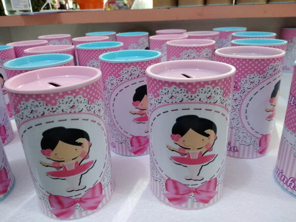 Bailarina Cofrinhos Personalizados Pronta Entrega