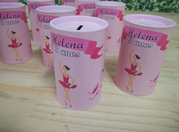 Bailarina Cofrinhos Personalizados Pronta Entrega