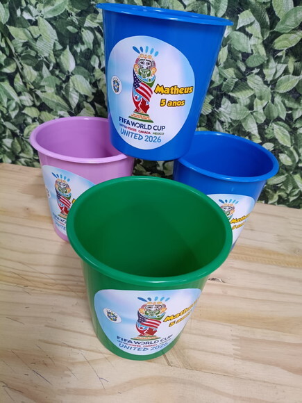 Baldinhos Copa do Mundo 2026 Personalizados Pronta Entrega