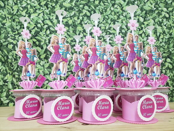 Barbie Centro de Mesa Personalizada