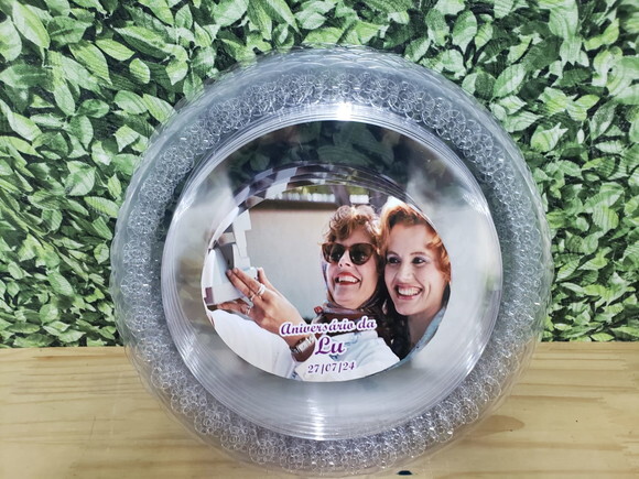 Bandeja Acrílica 35 cm Personalizada Pronta Entrega