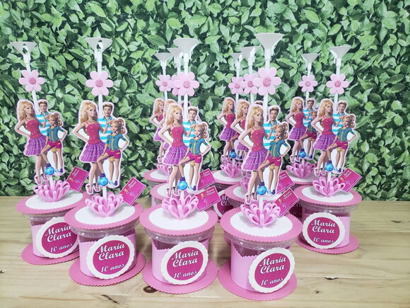 Barbie Centro de Mesa Personalizada
