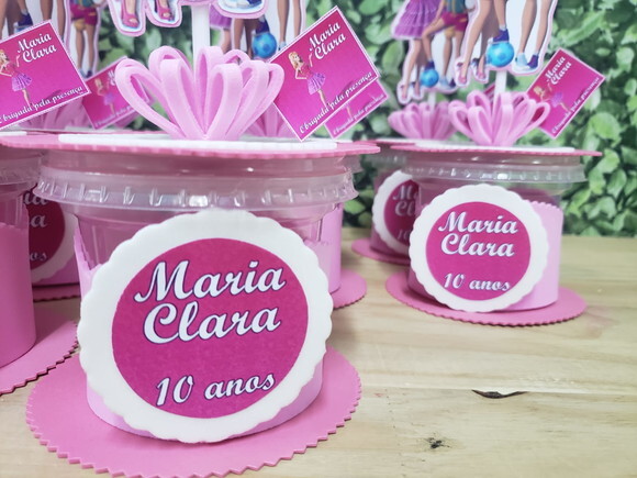 Barbie Centro de Mesa Personalizada
