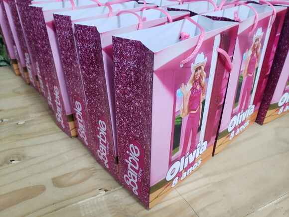 Barbie Nova Sacola Personalizada Pronta Entrega