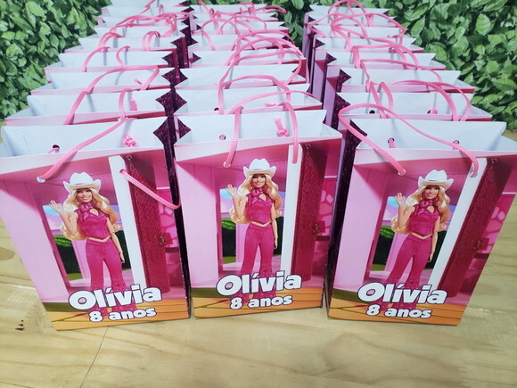 Barbie Nova Sacola Personalizada Pronta Entrega
