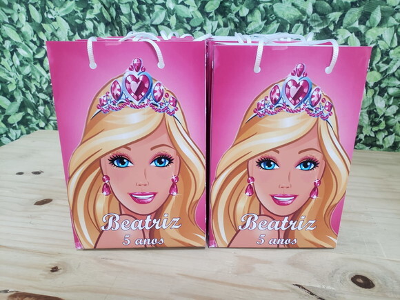 Barbie Sacola Personalizada Pronta Entrega