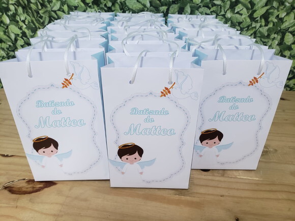 Batizado Sacola Personalizada Pronta Entrega