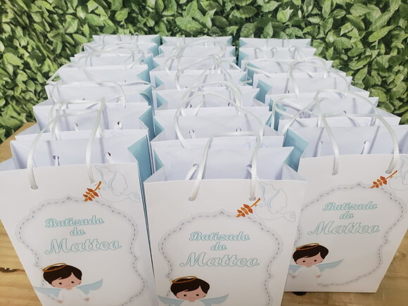 Batizado Sacola Personalizada Pronta Entrega