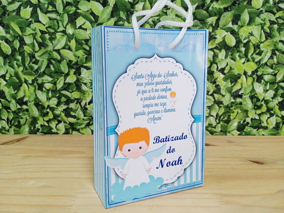 Batizado Sacola Personalizada Pronta Entrega