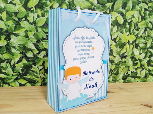 Batizado Sacola Personalizada Pronta Entrega