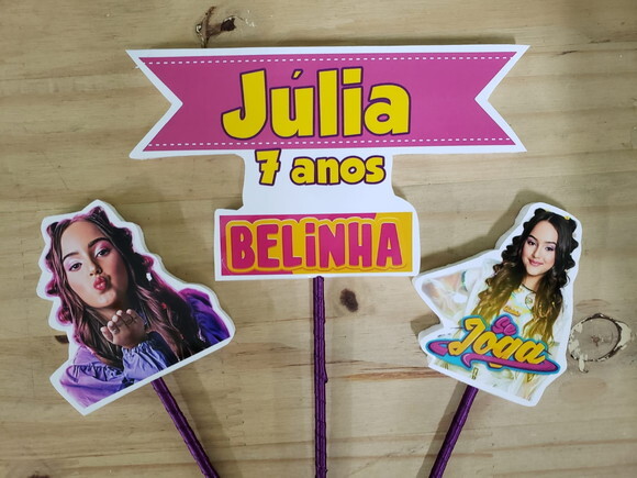 Belinha Topo de Bolo Personalizado Pronta Entrega