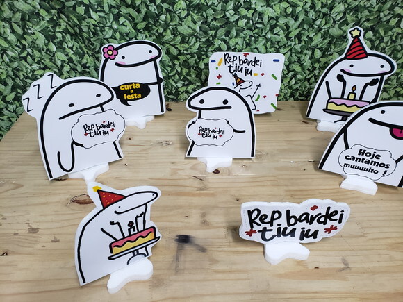 Bento Flork Displays de Mesa 8 Peças Pronta Entrega