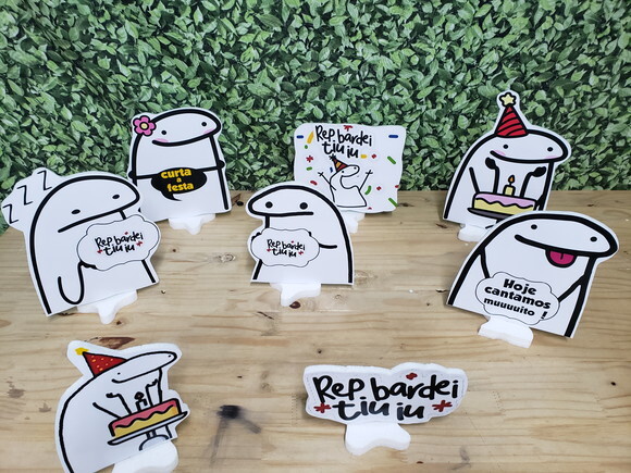 Bento Flork Displays de Mesa 8 Peças Pronta Entrega