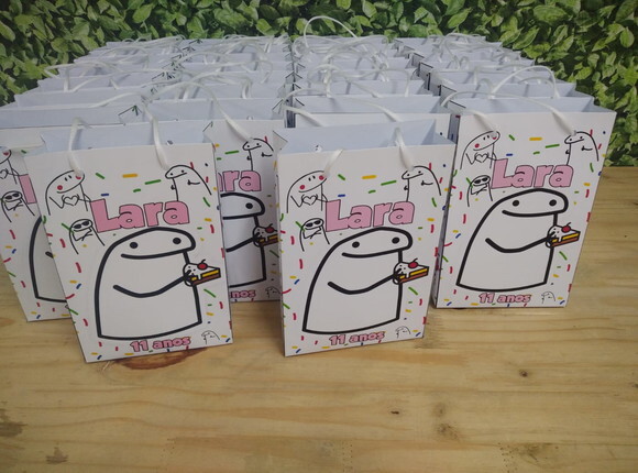 Bento Flork Sacola Personalizada Pronta Entrega