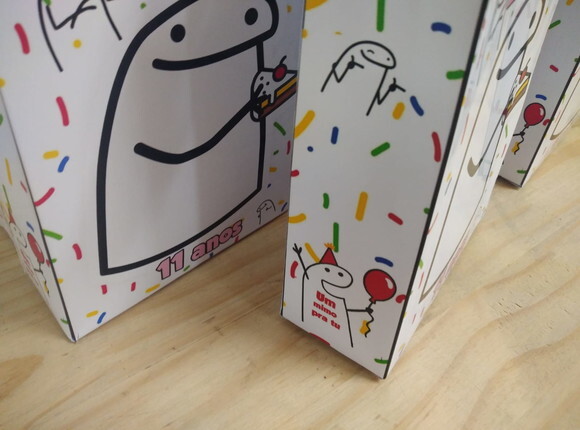 Bento Flork Sacola Personalizada Pronta Entrega