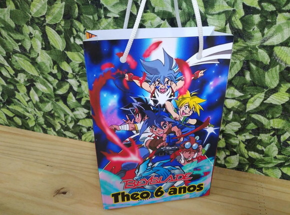 Beyblade Sacola Personalizada Pronta Entrega