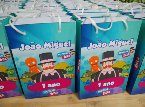Bita Fundo do Mar Sacola Personalizada