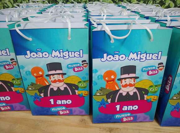 Bita Fundo do Mar Sacola Personalizada
