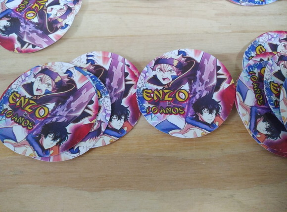 Black Clover Adesivos Personalizados Pronta Entrega