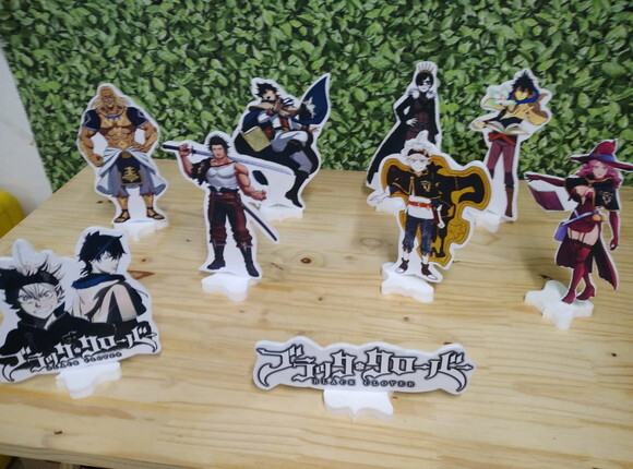 Black Clover Kit de Mesa Displays 9 Peças Pronta Entrega