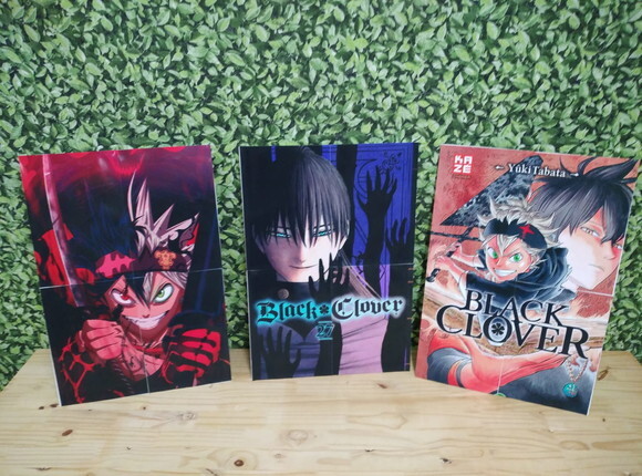 Black Clover Kit de Parede 3 Peças Pronta Entrega