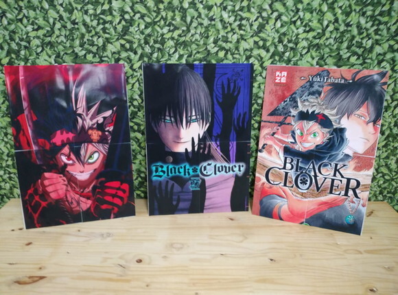 Black Clover Kit de Parede 3 Peças Pronta Entrega