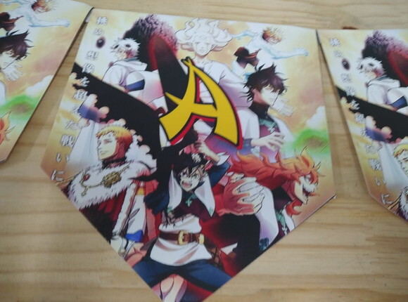 Black Clover Varal Personalizado Parabens Mais Nome P Entreg