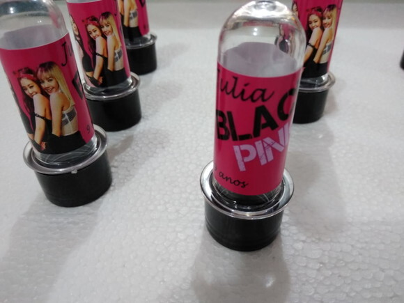 Black e Pink Tubetes Personalizados Pronta Entrega