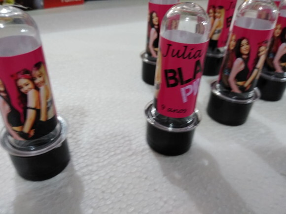 Black e Pink Tubetes Personalizados Pronta Entrega