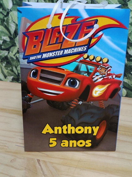 Blaze Sacola Personalizada Pronta Entrega Tam 24x17x8 cm