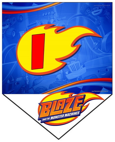 Blaze Varal Personalizado Parabens Mais Nome Pronta Entrega