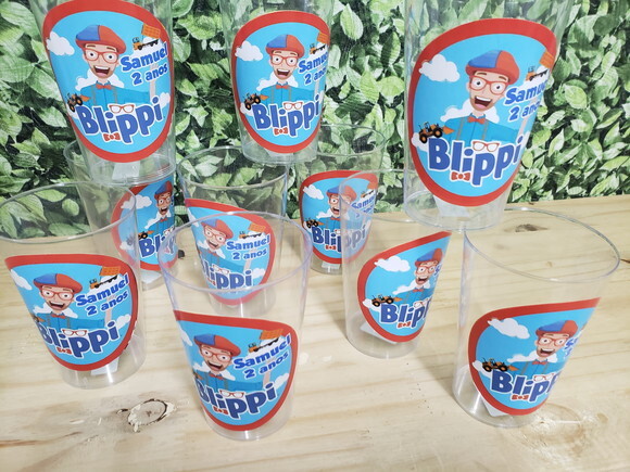 Blippi Copo 300 ml Personalizado Pronta Entrega