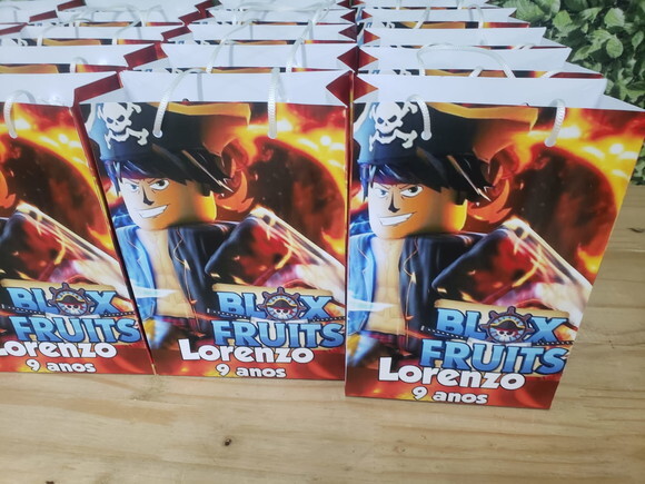 Blox Fruit Sacola Personalizada Pronta Entrega