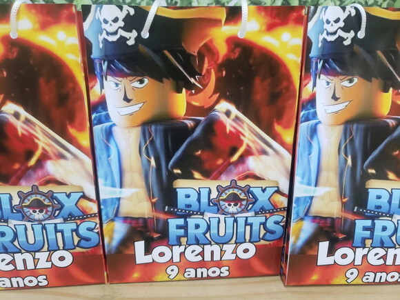 Blox Fruit Sacola Personalizada Pronta Entrega