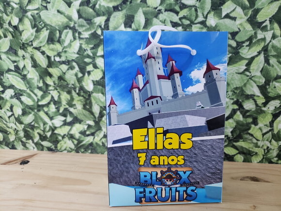 Blox Fruits Sacola Personalizada T 20x13,5x5,5 cm