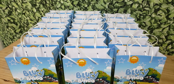 Bluey e Bingo Sacola Personalizada Pronta Entrega