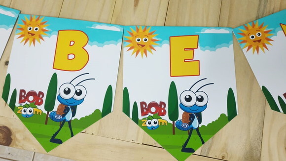 Bob Zoom Varal Personalizado Parabens Mais Nome P Entrega