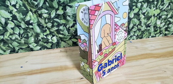 Bobbie Goods Sacola Personalizada Tam 24x17x8 cm P Entrega