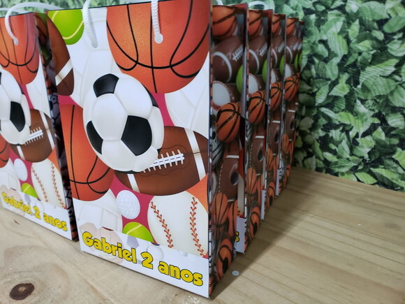 Bolas Esportivas Sacola Personalizada Pronta Entrega